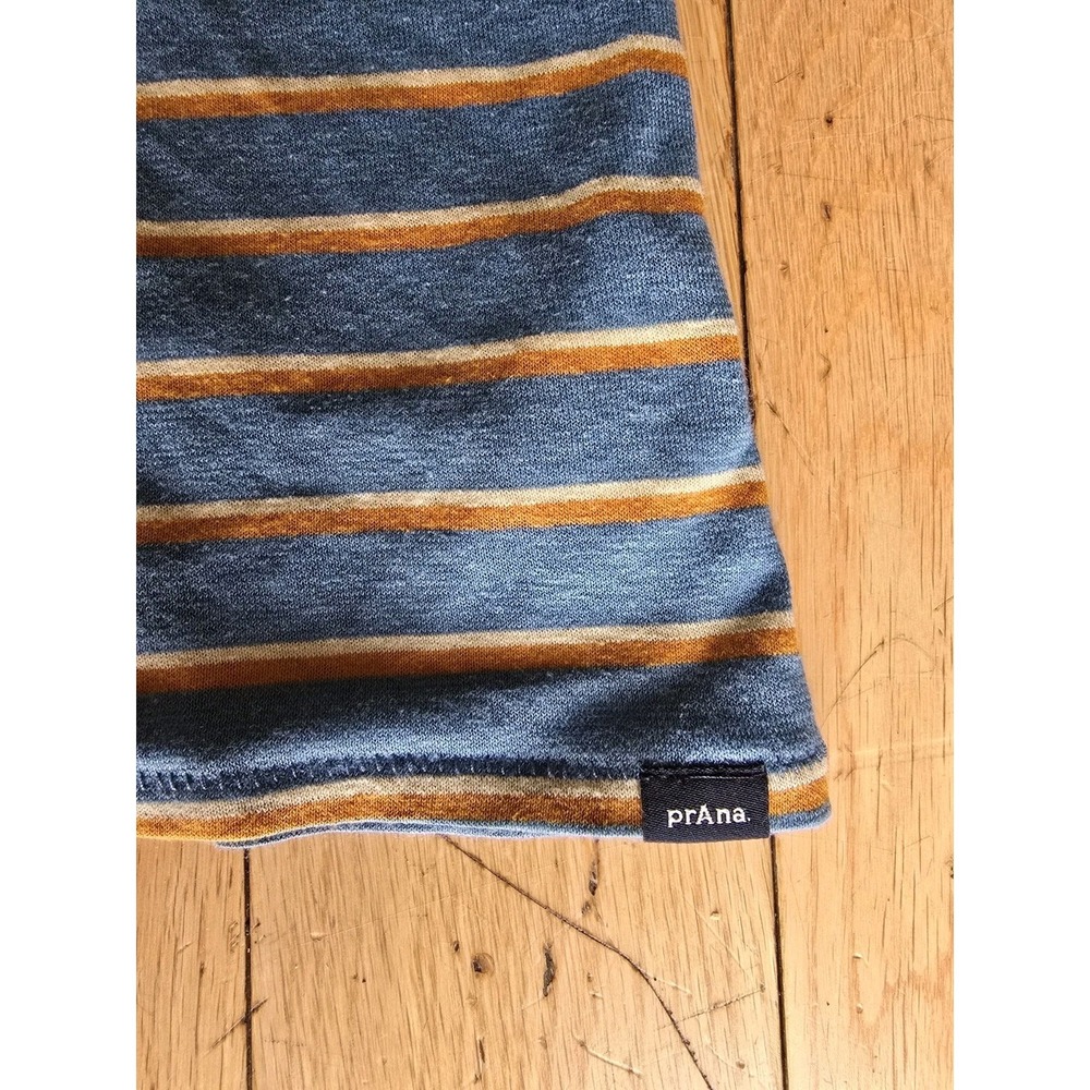 Prana Cozy Up Scoop High Tide Striped Tank Top Womans Medium Hiking Gorpcore - Picture 2 of 7